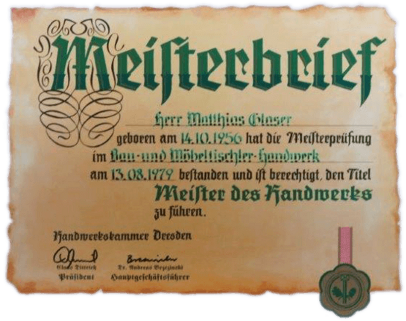 Miesterbrief - Matthias Glaser